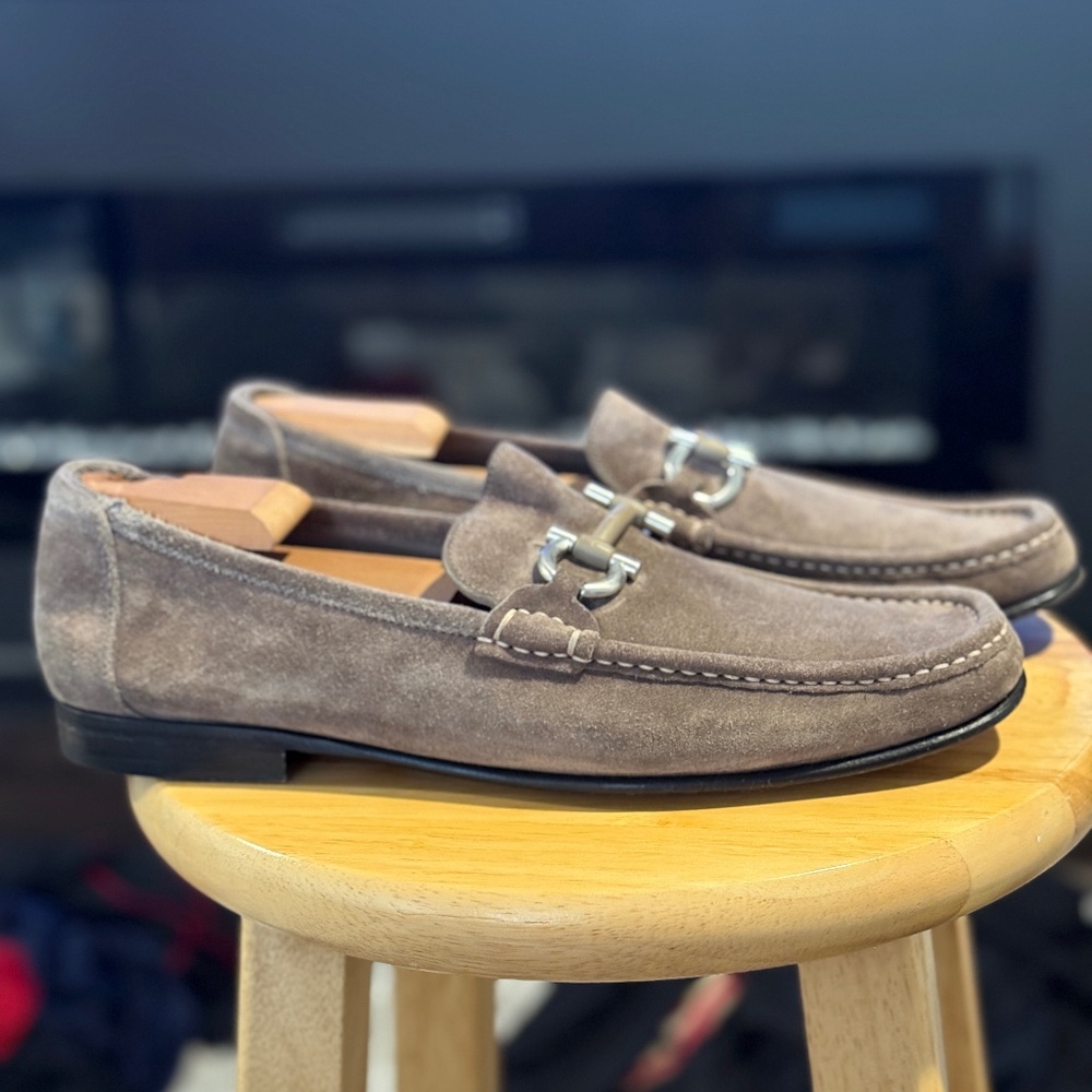 Salvatore Ferragamo Tan Suede Shoe Size 101\2 D
